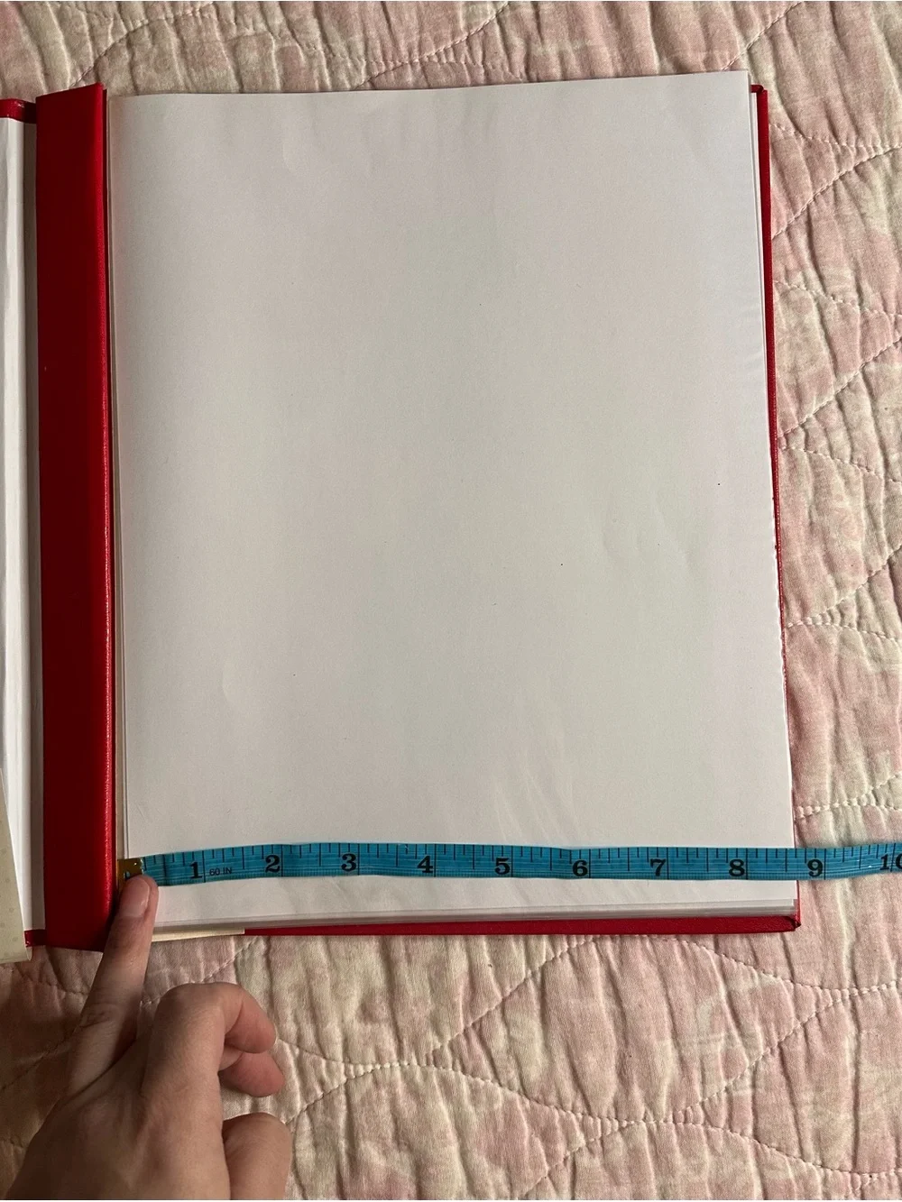 Red Leather-Look 20 Page Top Load Scrapbook / Photo Album 12x12”